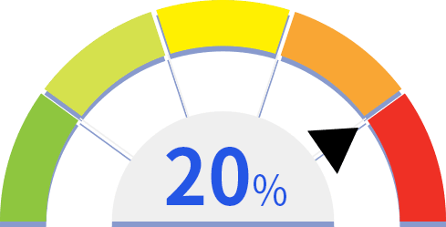 현재 잔여 예산 20%